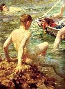 Henry Scott Tuke A detail from Ruby oil painting reproduction
